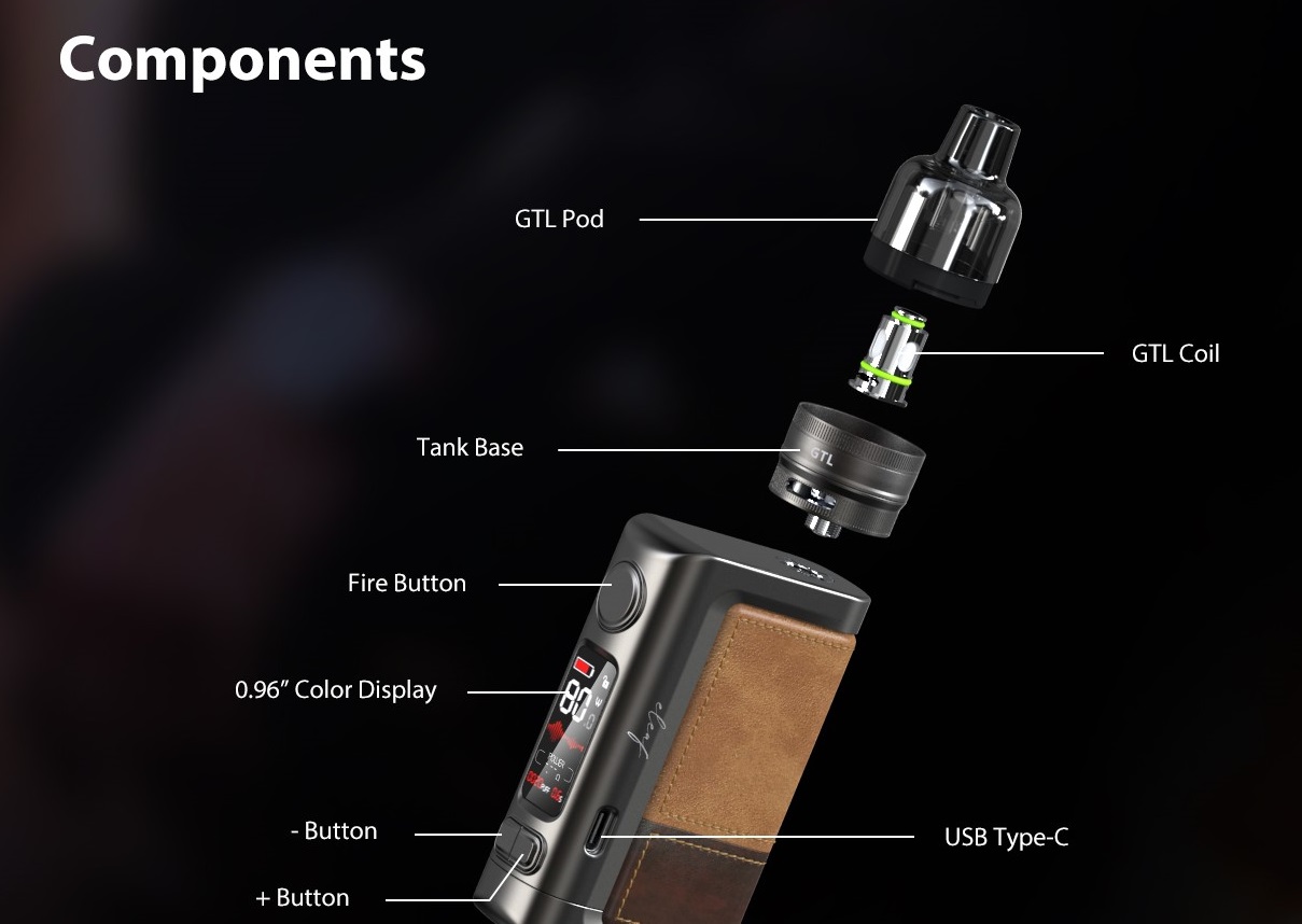 Eleaf iStick Power 2C 160W + GTL Pod Tank 4.5ML Kit Light Brown - Image 2