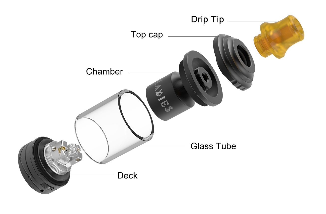 Vapefly Galaxies MTL RTA 3ml/5ml Black - Image 4