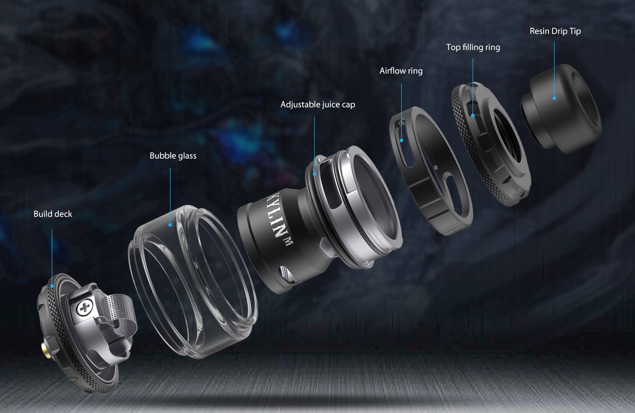 Vandy Vape Kylin M PRO Mesh 8ml RTA Gun Metal - Image 5