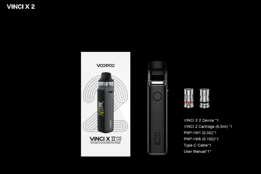 Voopoo Vinci X II 80W + Vinci X II Pod 6.5ml Kit Neon - Image 3
