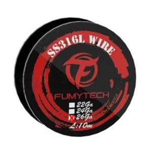 Fio Fumytech SS316L Wire 26ga 10Mts