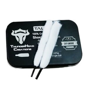 Algodão ThunderHead Creations 100% Organic Premium Shoelaces Cotton