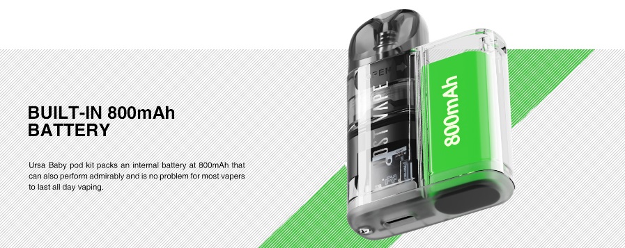 Lost Vape Ursa Baby 800mAh Pod Amber Clear - Image 4