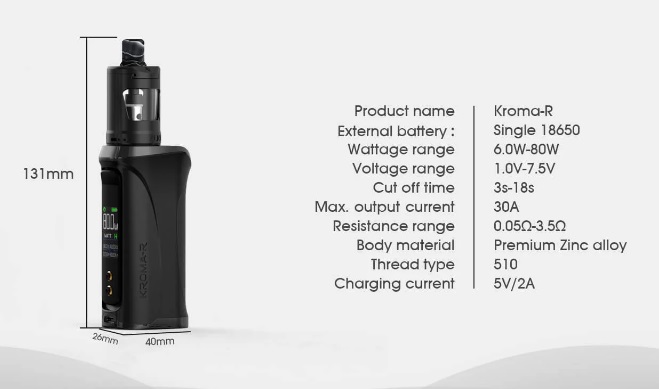Innokin Kroma R 80W + Zlide 4ML Kit - Image 2